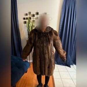 Beaver fur coat